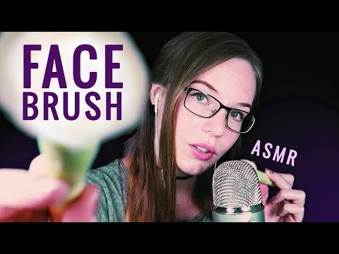 DOUBLE ASMR: Face Brushing & Mirrored Mic Brushing - Personal Attention, Breathy Whisper