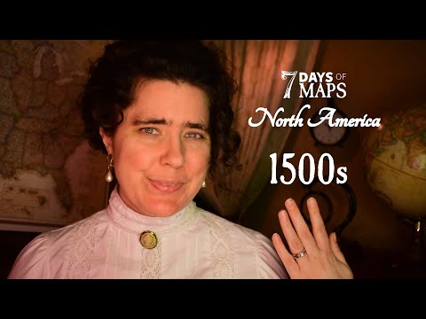 ASMR Exploring the Very First Maps of North America (1500s)