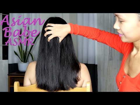 ASMR (Intense Hair Sounds makes you feely tingly!) Hair play, combing, scratching and brushing..