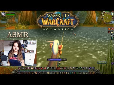 [ASMR] Fishing in Elwynn Forest in Classic WoW (With Ambient Sounds and Whispers)