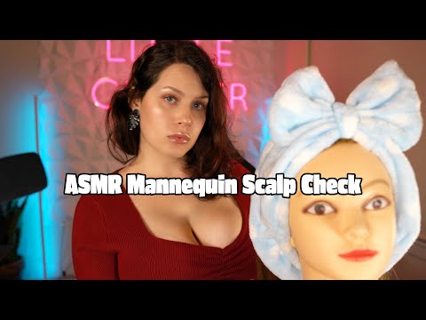 ASMR Hair Play & Scalp Check on Mannequin Head