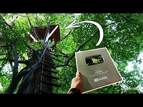 ASMR Unboxing Silver Play Button In Top Of The Trees - few face reveals -