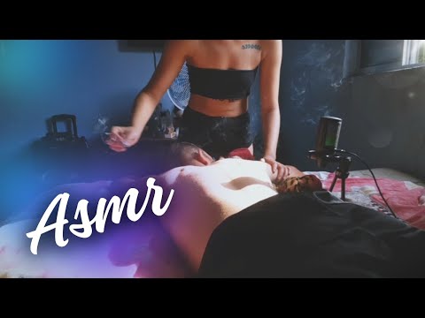 ASMR CASEIRO| Massagem relaxante💜 #asmr #massage
