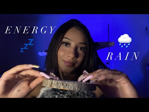 ASMR| Energy Rain ☔️Wood + Cork 🪵(Plucking, Tapping..)