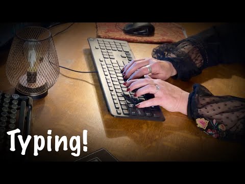 ASMR Just Typing! (No talking only) Filming my creative writing session.  Nothing fancy.
