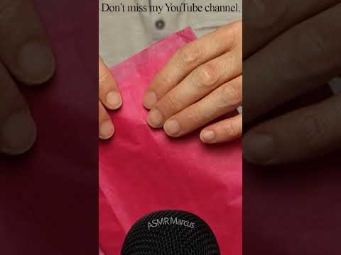 ASMR Slowly Guiding My Hands Around A Piece Of Thin Tissue Paper #short