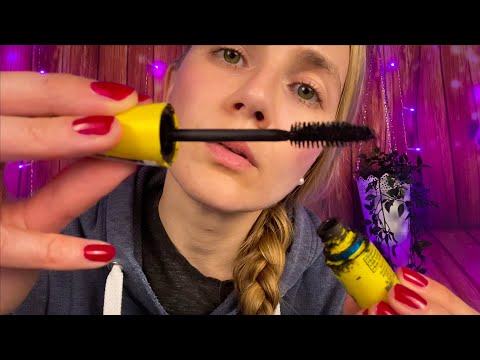 German Girl with Thick Accent Does Your Makeup In Class (asmr)
