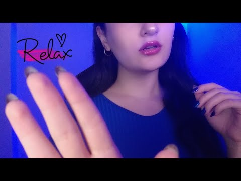 ASMR soft spoken repeating RELAX + gentle face caress✨❤️