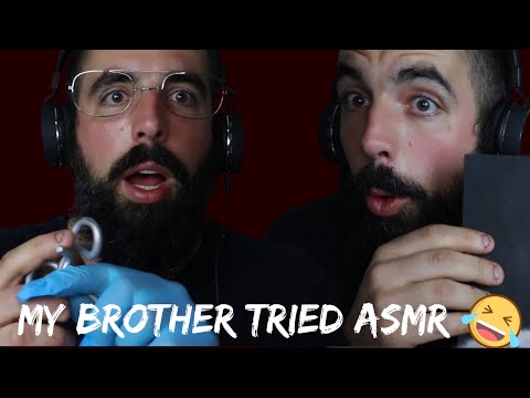 My Brother Tries Making an ASMR Video...