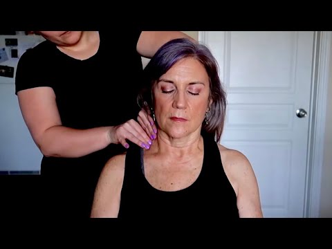 ASMR | Scalp, Neck & Shoulder Massage On My Mom (No Talking)