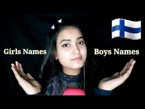 ASMR Finnish Popular Girls & Boys Names Trigger (ASMR Finland)