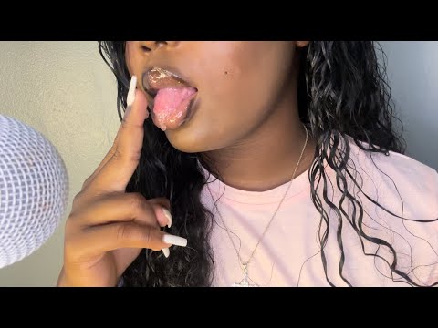 ASMR Spit Painting You | Spitty & Wet Mouth Sounds| No Talking