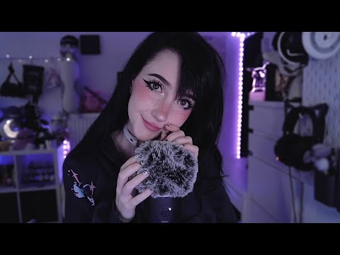 ASMR ☾ can you wait for your tingles? 👀✨ counting down to fluffy mic scratching 😴