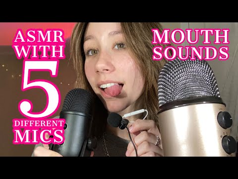 ASMR | fast mouth sounds with 5 different microphones!! ❤️ (again)