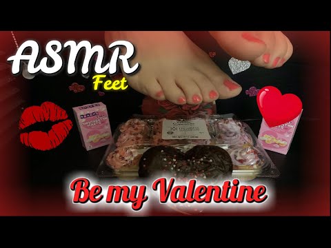 VALENTINES DAY SPECIAL(No Talking) CRUSHING CUPCAKES AND CANDY | ASMR FEET