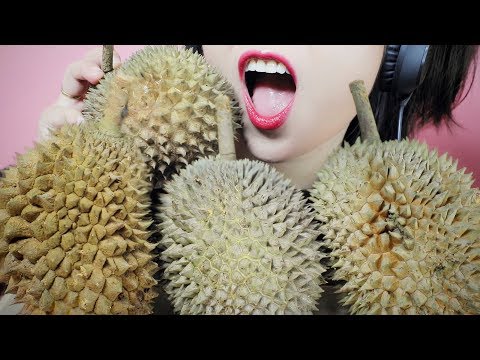 ASMR VIETNAMESE MINI DURIAN SOFT CHEWY EATING SOUNDS | LINH-ASMR