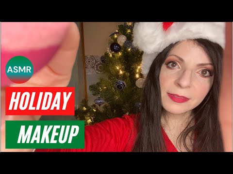 ASMR Roleplay Holiday Makeup (Personal Attention, Sound Effects, Soft Spoken)