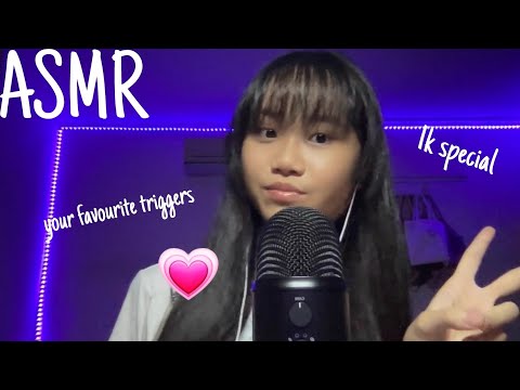 ASMR YOUR FAVOURITE TRIGGERS♡(1K SPECIAL)