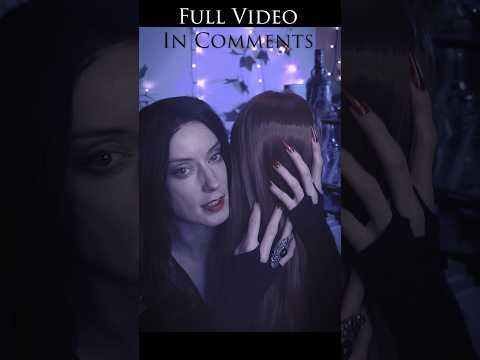 ASMR Morticia Addams Styles You 🖤🌹 Scratching, Personal Attention #asmr #shorts #shortvideo