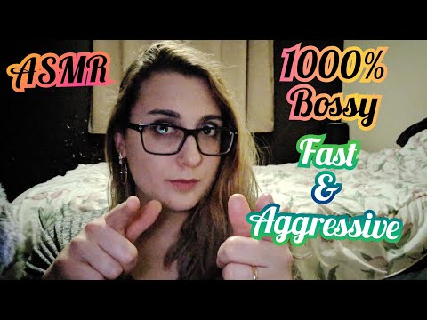 1000% Tingles!! ASMR "Get Tingles Now" Bossy, Fast & Aggressive, Unpredictable, Soft Spoken