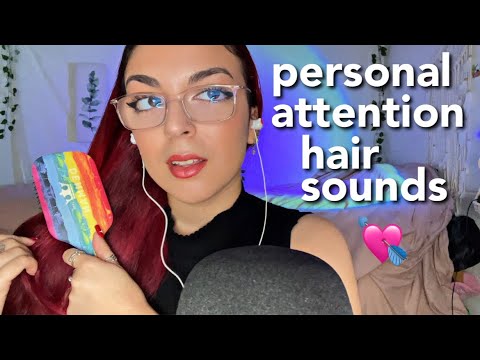 ASMR | brushing my hair and yours (relaxing personal attention & hair sounds)