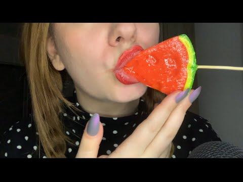 ASMR Watermelon Lollipop 🍭♥️♥️♥️🍉✨