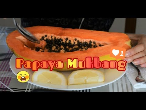 ASMR NO TALKING: Papaya Mukbang 🍈🍍| Eating & Mouth Sounds