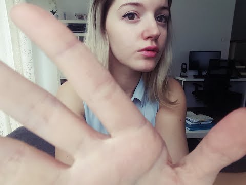 ASMR roleplay (german)  - lots of lotion for your dry skin - face massage, hand sounds, whispering