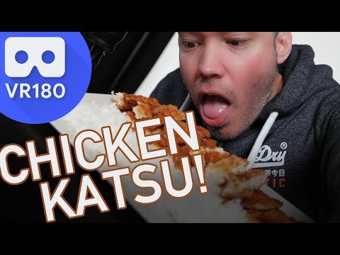 ASMR JAPANESE CHICKEN KATSU | Eating & Soft Talking Sounds (VR180, 4K)