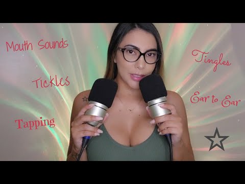 ASMR | Mouth Sounds | Tickles | Tingles | Ear to Ear | Tapping | Right to let to Right 🥴❣️👄