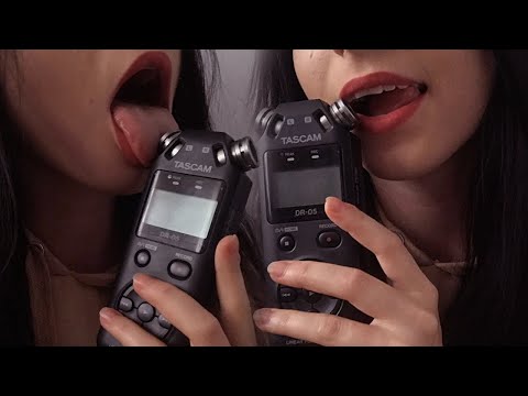 [ASMR] Tascam ear eating and licking for tingle immunity 🥰 | mouth sounds