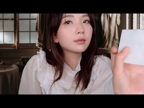 ASMR (Music♫) Makeup Removing & Skin Care For My Lady 🥺 (Layered Sound)
