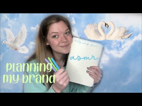 asmr creating my own brand 🕊🤍 ~ brainstorming session!! (I need your help) Pure whisper ramble