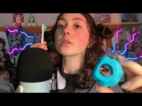 ASMR | Cool😎 New Mouth Sounds ( mixing the “paint,” jaw exerciser + )