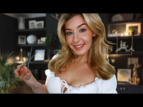 ASMR GIRLFRIEND GIVES YOU A HAIRCUT ✂️ Personal Attention For Sleep