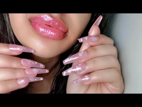 ASMR ~ Ultimate WET Mouth Sounds + Tapping w/ Super Long Nails  (No Talking except Intro)