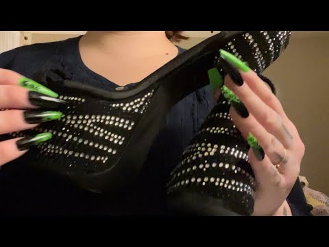 ASMR shoe sounds 👠👞 leather, suede, rhinestones, & more
