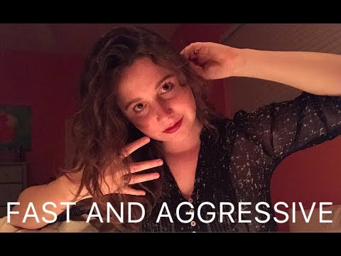 FAST AGGRESSIVE HAND MOVEMENTS (unpredictable triggers) Asmr
