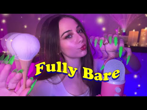 ASMR Fall Asleep to the BARE MIC ☆💕 dreamy delay + white noise