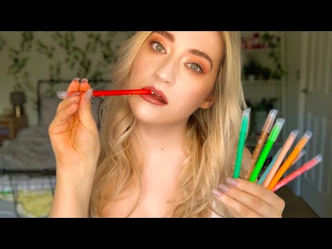 ASMR • Drawing on Your Face Roleplay 🌈 (Layered Sounds)