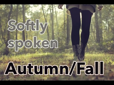 ASMR Autumn / fall sounds [Softly spoken]