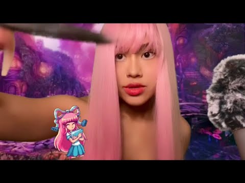 ASMR Anime Girl Does Your Hair (Haircut Roleplay , Hair Brushing , Curling, Clipping) in Anime World