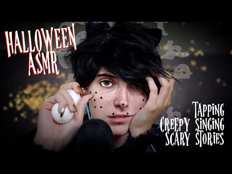 ASMR HALLOWEEN SPECIAL - creepy singing, story telling, tapping