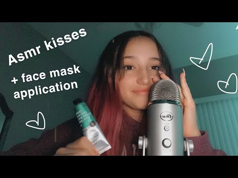 ASMR| ~Face Mask Application + Kisses!~
