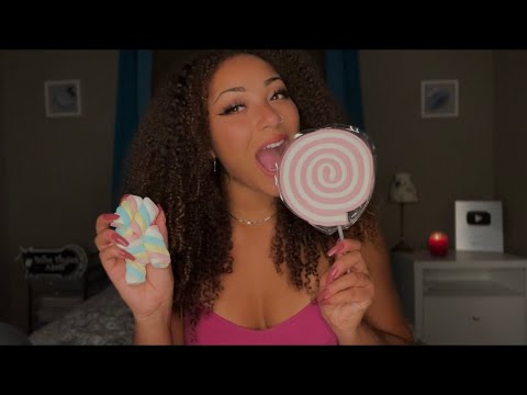 ASMR | Unique & Satisfying Mouth Sounds With MARSHMALLOWS 💛(Sooo Relaxing)