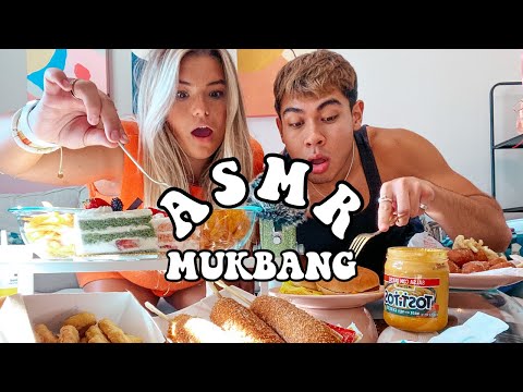 ASMR Mukbang ft. an old friend | Mouth Sounds | Mcdonalds | Korean Fried Cheese | Cake