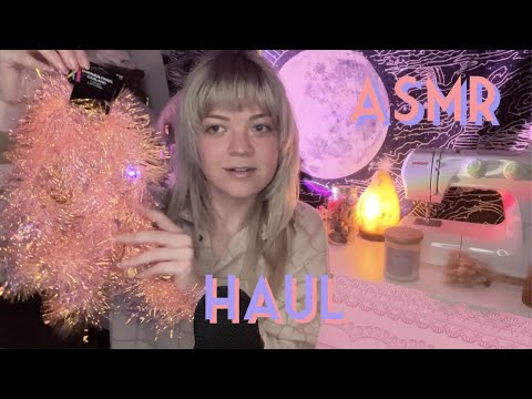 ASMR miscellaneous haul 💕 ft. textured tingles (Target, hobby lobby, books, etc.) + Patreon update