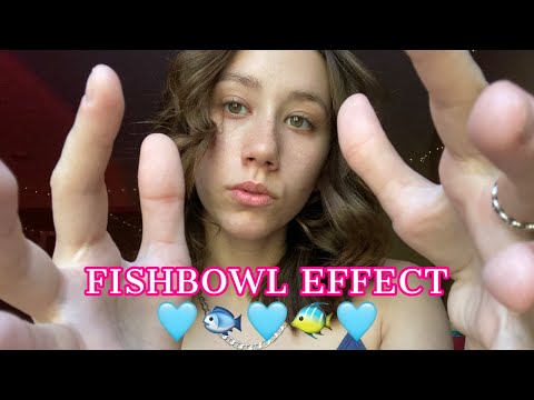 ASMR | fishbowl effect (inaudible whispering, lofi) 🐠🐟