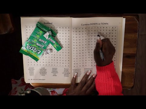 EXTRA WORD SEARCH DOWN OR TOWN ASMR CHEWING GUM