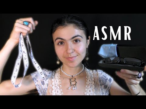 ASMR || face measuring & glasses fitting